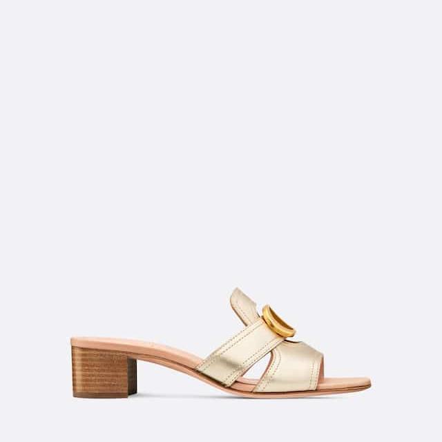 Dior Or 30 Montaigne Heeled Slide