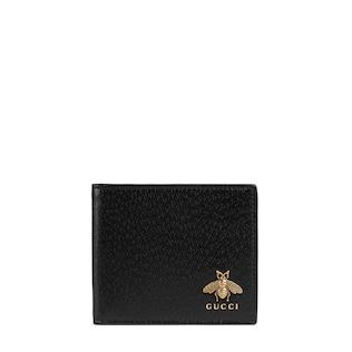 Animalier leather wallet