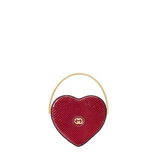 Broadway mini python top handle bag