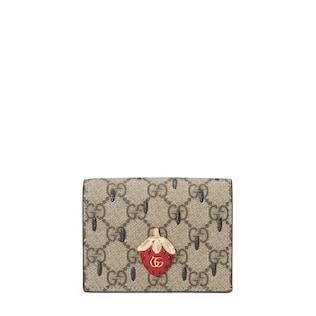 Card case wallet with Double G strawberry