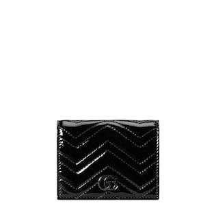 GG Marmont patent card case wallet