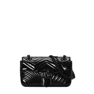 GG Marmont patent small shoulder bag