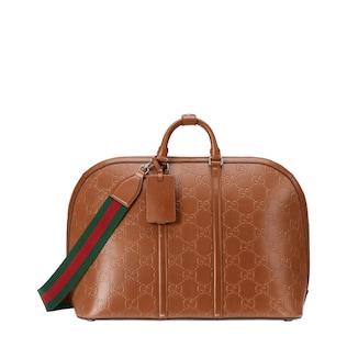 GG embossed large duffle bag