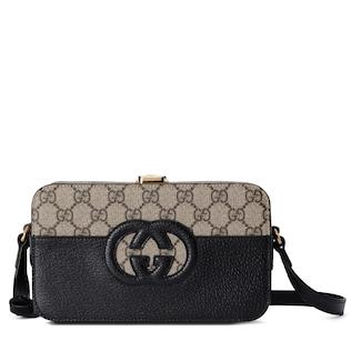 GG mini bag with cut-out Interlocking G
