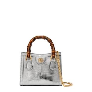 Gucci Diana mini lizard tote bag