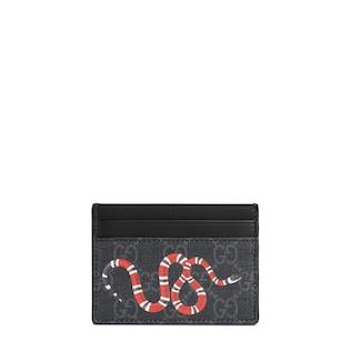 Kingsnake print GG Supreme card case
