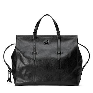 Large tote bag with tonal Double G
