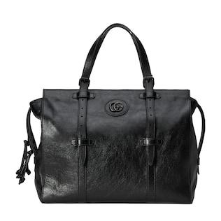 Medium tote bag with tonal Double G