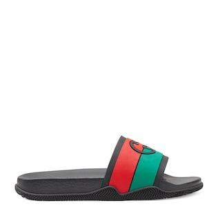 Men's Interlocking G slide sandal