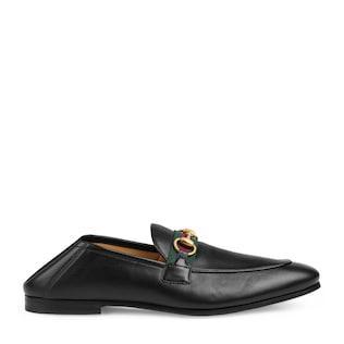 Men's leather Horsebit loafer with Web