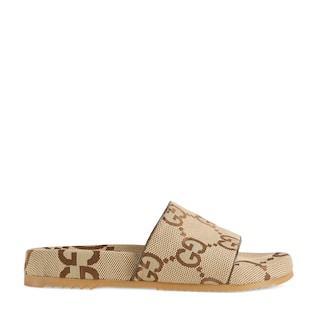 Men's maxi GG canvas slide sandal