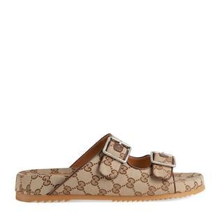 Men's slide sandal with straps