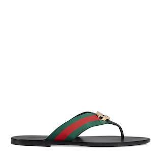 Men's thong sandal with Web