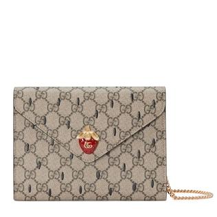 Mini bag with Double G strawberry