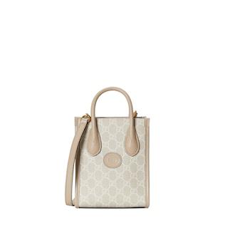 Mini tote bag with Interlocking G