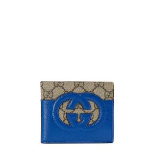 Wallet with cut-out Interlocking G 