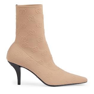 Women's GG knit ankle boots