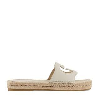 Women's Interlocking G cut out slide sandals