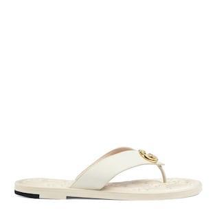 Women's Interlocking G thong sandal