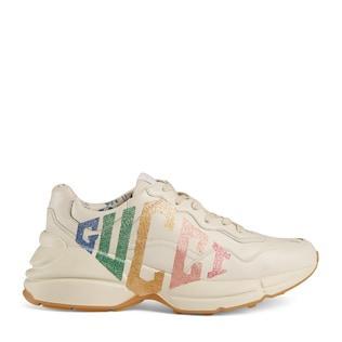 Women's Rhyton glitter Gucci sneaker