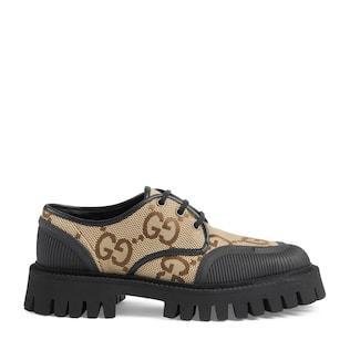 Women's maxi GG lace-up shoe