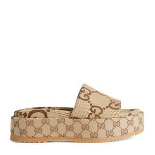 Women's platform slide sandal