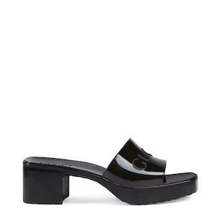 Women's rubber slide sandal