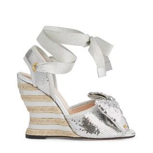 Women's sequin espadrille sandal