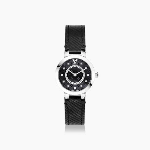 Tambour Slim Monogram, Quartz, 28mm, Stainless Steel