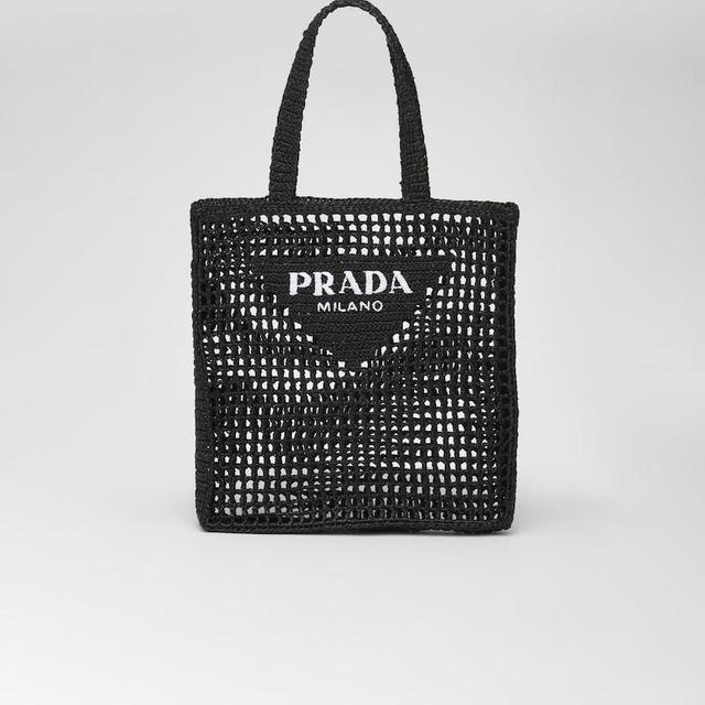 Crochet tote bag with logo