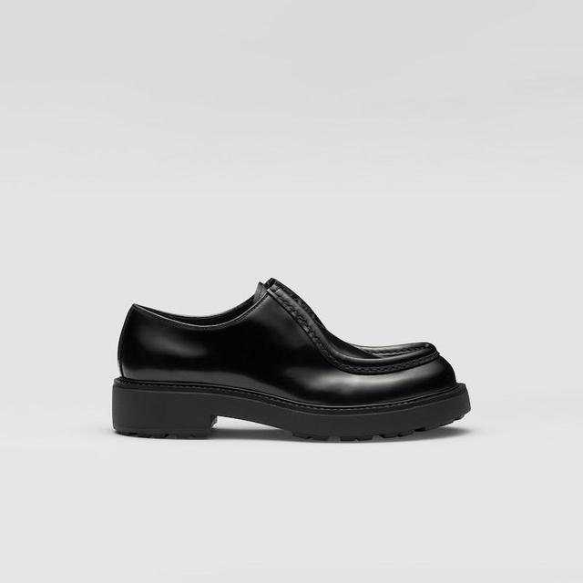 Diapason opaque brushed leather lace-up shoes