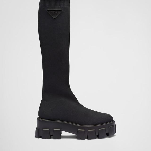Monolith knit boots