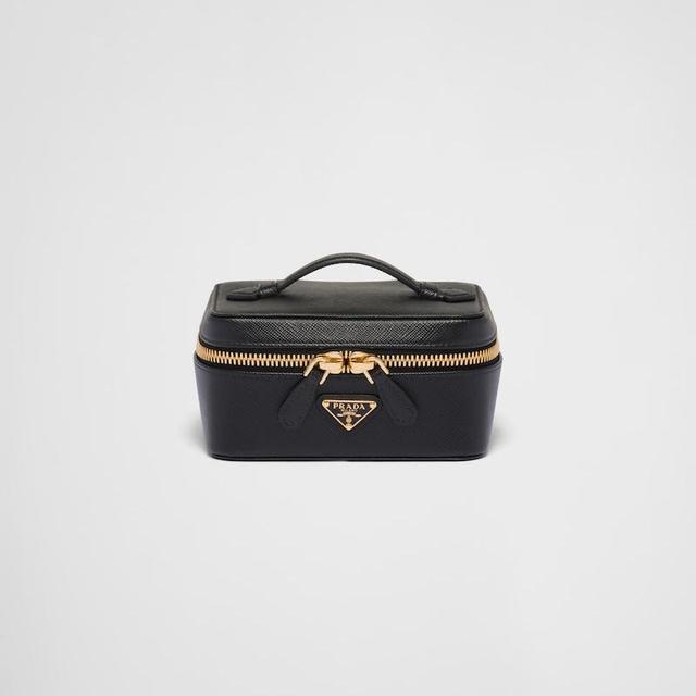Saffiano leather beauty case