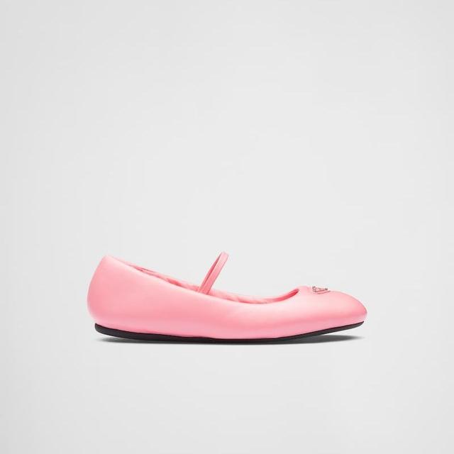 Soft padded nappa leather ballerinas